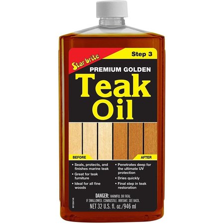 STAR BRITE 32 oz 085132 Step 3 Premium Golden Teak Oil ST380474